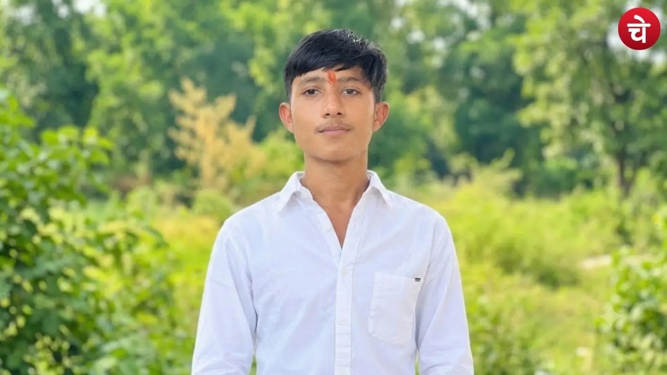 A file photo of 16-year-old student Sunny Yadav, who lost his life in a road accident